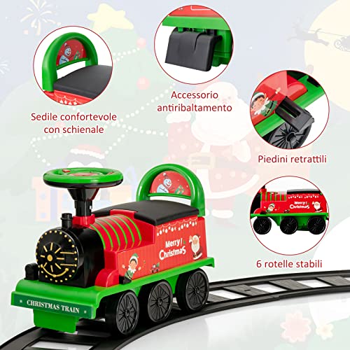 GYMAX Treno Elettrico per Bambini, Trenino