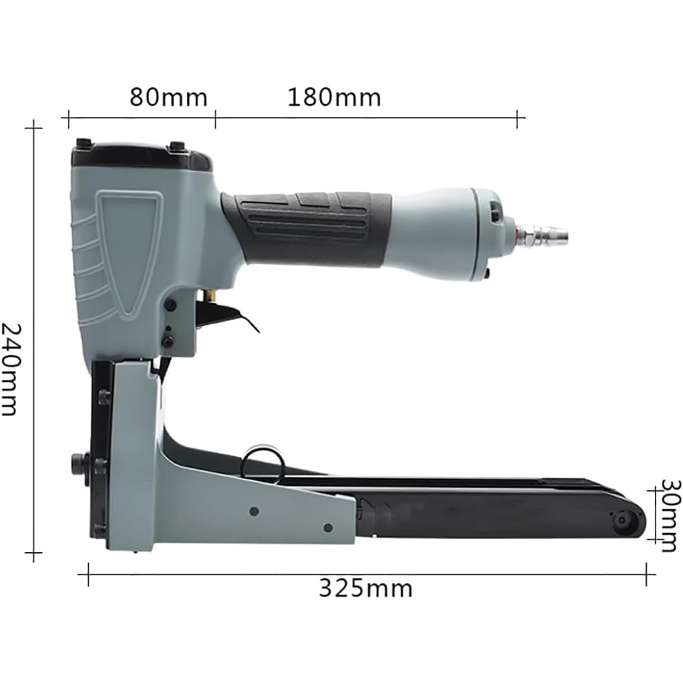 Grapadora neumática de caja de cartón, grapadora manual de cartón para cierre, rango de clavado de 15-18 mm, compatible con clavos de 35 mm para cajas corrugadas