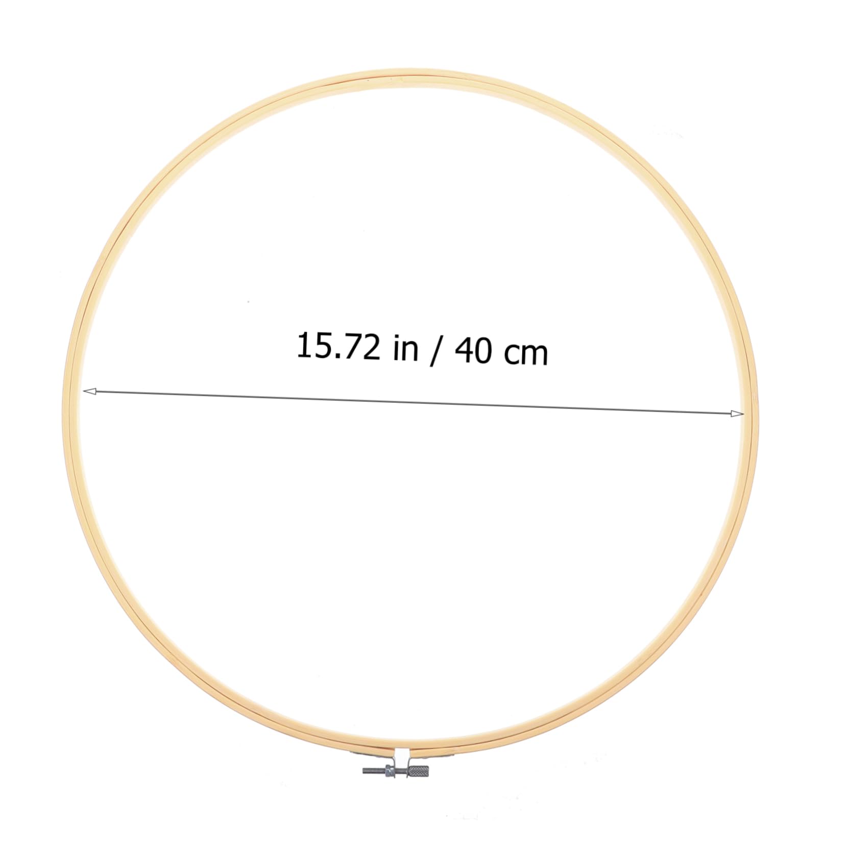 BELLIFFY 40cm Embroidery Circle Frame Versatile Tool for Embroidery Quilting and Decorative Projects