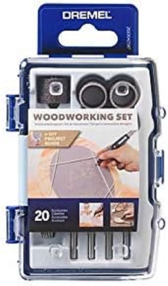 Dremel 681 Ahşap İşleri Aksesuar Seti, 20'li