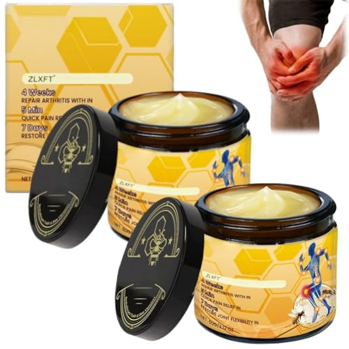 CrèMe Cicatrisante Au Venin D'Abeille Articulation,2pcs Bee Venoms Cream,CrèMe de Poison D'Abeille,Creme Venin D'Abeille,Pommade Venomale à Base D'Abeille,Huile de Venin D'Abeille