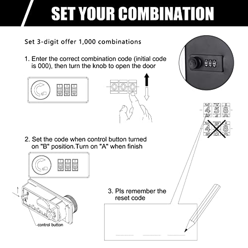 Key Box Wall Mount, 48 Key Hooks & Tags, Steel Security Locking Key Cabinet, Storage Key Lock Box With Code, Key Management Cabinet With Combination Lock #TOP3