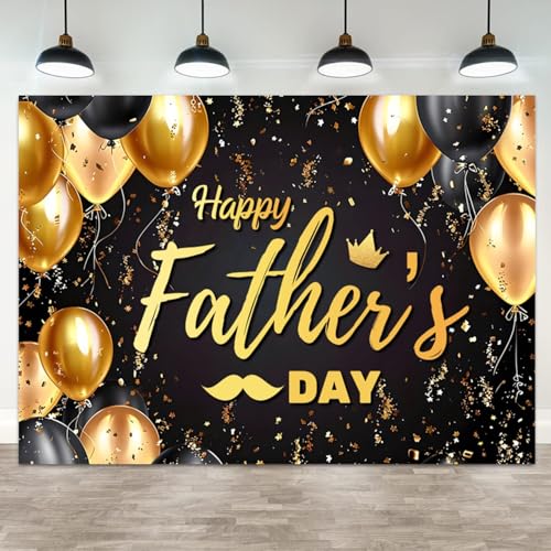 Ballons noirs et dorés en toile de fond 3x2,4m pour décor sans pli