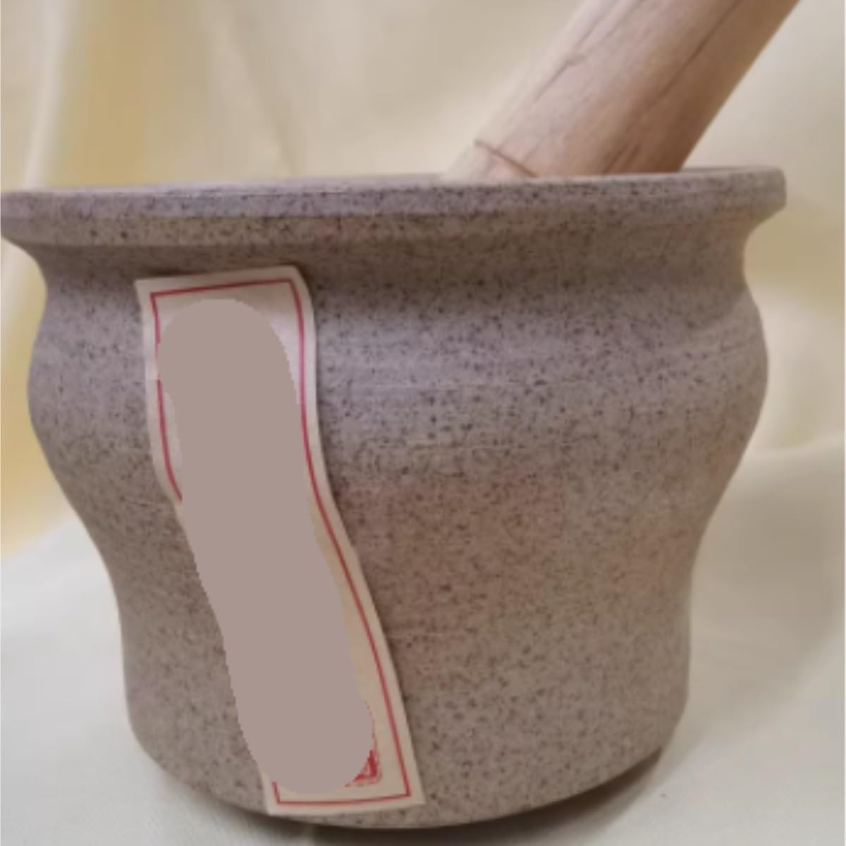 Robustes Mörser mit Stößel Knoblauchstampfer for Den Haushalt, Traditioneller Knoblauchmörser, Manuelles Knoblauchstampfer-Stößel-Set Mahlen von Gewürzen