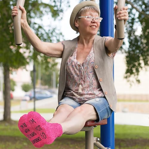 Image of 60th Birthday Cotton Socks, Unique Presents for Women in Their 60s, Birthday Gifts for Her, Easter Basket Stuffers for Best Friends and Sisters, Friendship Gifts for Women