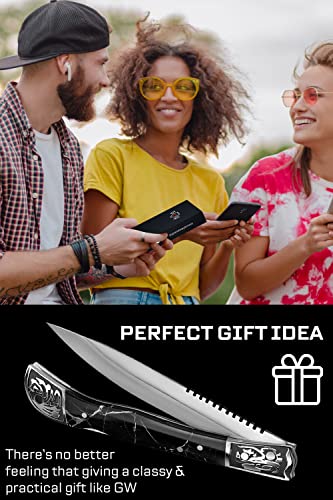 Grand Way Pocket Knife For Men - Folding Knofe - Edc Fold Knives - Sharp Blade Knifes - Best Pocket Knife For Urban Work Hobby Unboxing - Stocking Stuffers For Men - Gift For Men And Women 806 #TOP6