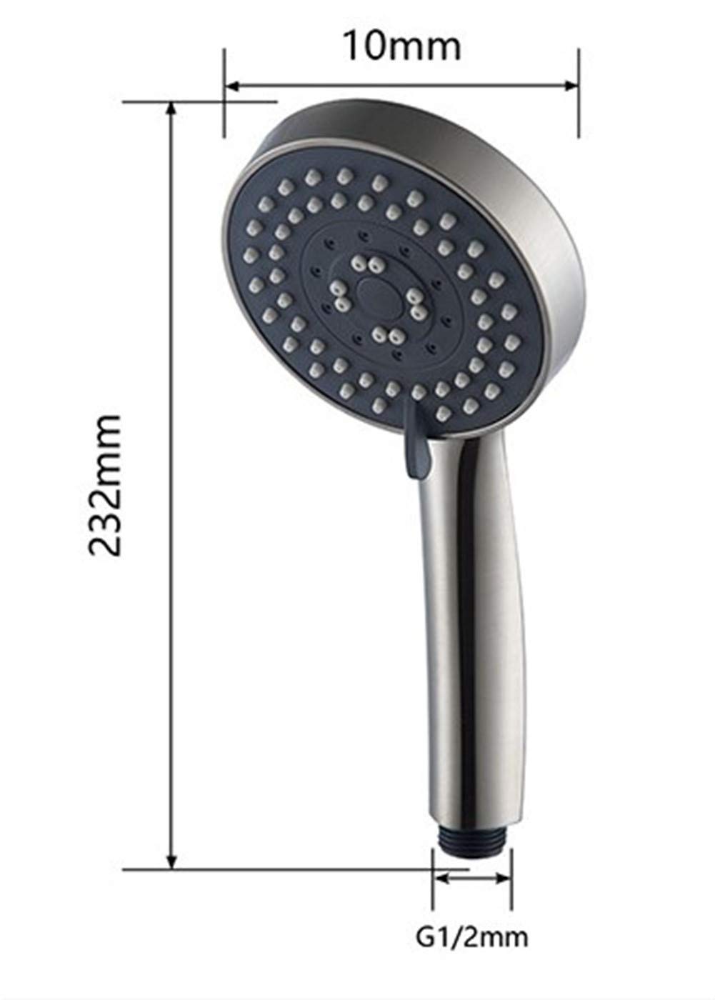 Juego de Cabezal de Ducha Mezclador con Manguera de 1,5 m y Soporte, Ajuste Universal con 5 Modos de pulverización Ajustables, Cabezal de Ducha de baño Cromado con Experiencia de Masaje (Tam