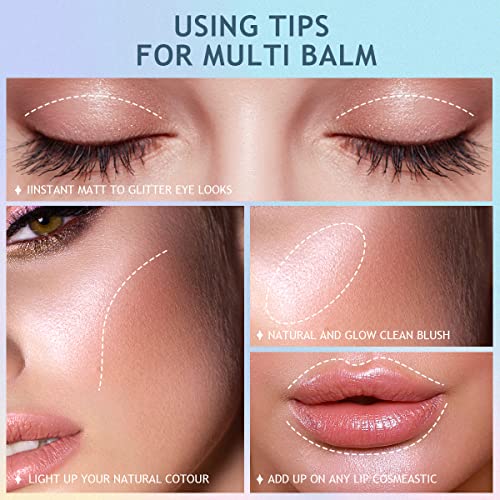 Imakeupnow Glimmer Lip Balm Glitter Lipstick 2Pcs Set Delicate Shimmer Glow Hydrating Formula Sbutle Color Unique Lip Care - Amethyst+Amber #TOP5