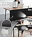 Under Desk Privacy Panel with Table Cable Management, 60 Inch Desk Skirt Modesty Desk Panel with Self-Gripping Straps for Office Home, Premium Silver-Plated Interior to Provide Better Privacy