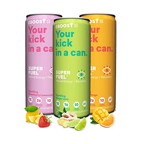 EBOOST Super Fuel Natural Nootropic Energy Drink Electrolytes + Vitamins (B12) + Milk Thistle