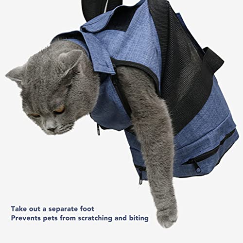 Image of Fockety Cat Nail Clipping Cleaning Grooming Restraint Bag, No Scratching Biting for Bathing, Pet Bag for, Administering Eye Drops, Ear Cleaner, Clipping Nails Trimming