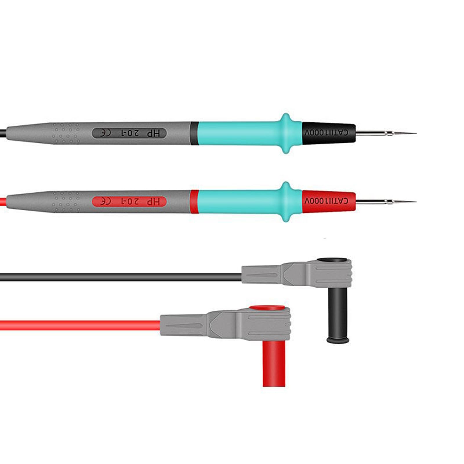 Tsophreniq Fine Tip Multimeter Leads For Circuit Testing Industrial Equipment Diagnostics & Repairs With Antislip Grip Laboratory Grade Electrical Probes