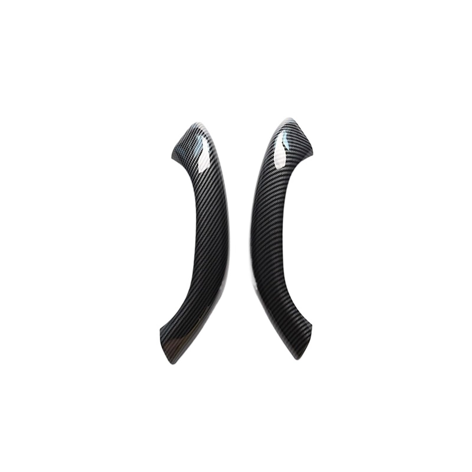 For BMW For X1 For X2 For F48 For F49 51417417513 Car Inner Door Handle Interior Armrest Panel Pull Side Door Handle(CarbonFiber 1 Pair)