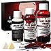 Produktbild Halloween Kunstblut 3er Set, Halloween Spezialeffekt Gesicht Schminke Make Up Set, 60ml Künstliches Frisches Fake Blood+50ml Kunstblut Dunkel+30ml Flüssigkeit Latex, für Theat Halloween Party Cosplay