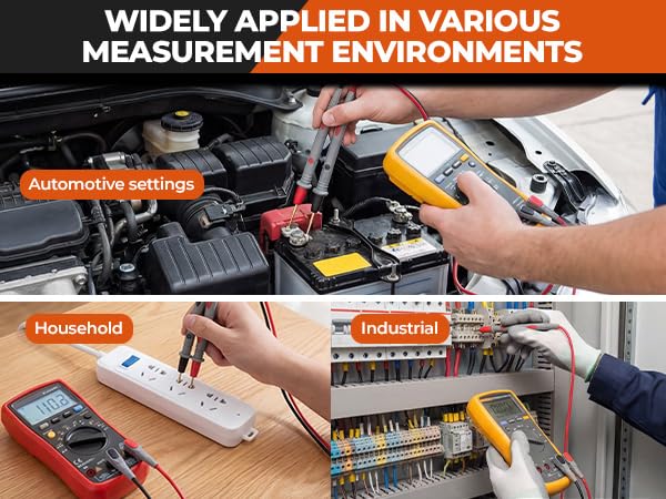 25 PCS Silicone Multimeter Leads Kit CAT Ⅲ 1000V 20A with Medium Alligator Clips Tweezer,Replaceable Test Probes 4PCS Large, Professional Leads Kit for Industrial Car Home Electrical Testing