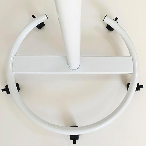 Vista 16 de Pizarra blanca móvil con soporte de 26 x 40 pulgadas, altura ajustable, pizarra blanca rodante sobre ruedas, pizarra magnética de borrado en seco