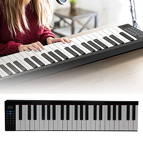 88 Touches à Main Roll Up Piano,Piano à Clavier Portable Rechargeable USB avec Pédale/Bluetooth, Claviers électroniques… - Les Beatles, Paul McCartney, John Lennon, RIngo Starr, George Harrison 88 Touches à Main Roll Up Piano,Piano à Clavier Portable Rechargeable USB avec Pédale/Bluetooth, Claviers électroniques… – Image 7