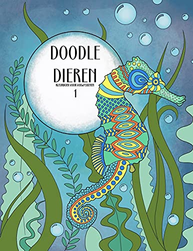 Doodle Dieren Kleurboek voor Volwassenen 1 (Dutch Edition)