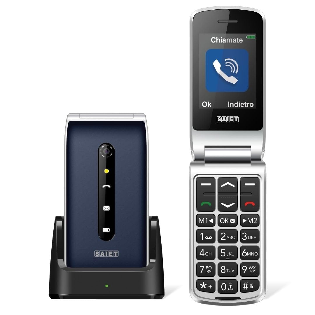SAIET VANTO Cellulare per Anziani Facile da Usare, Display 2.4" a Colori