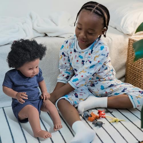 Muñeco Bebé Reborn Negro Realista 20 Pulgadas miniatura 4