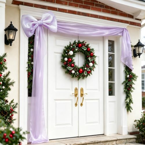 Christmas Decorations, 7Ft Giant Bows for Christmas Tree Decor, Tree Topper by AERORIBOW - Used condition - Image 7