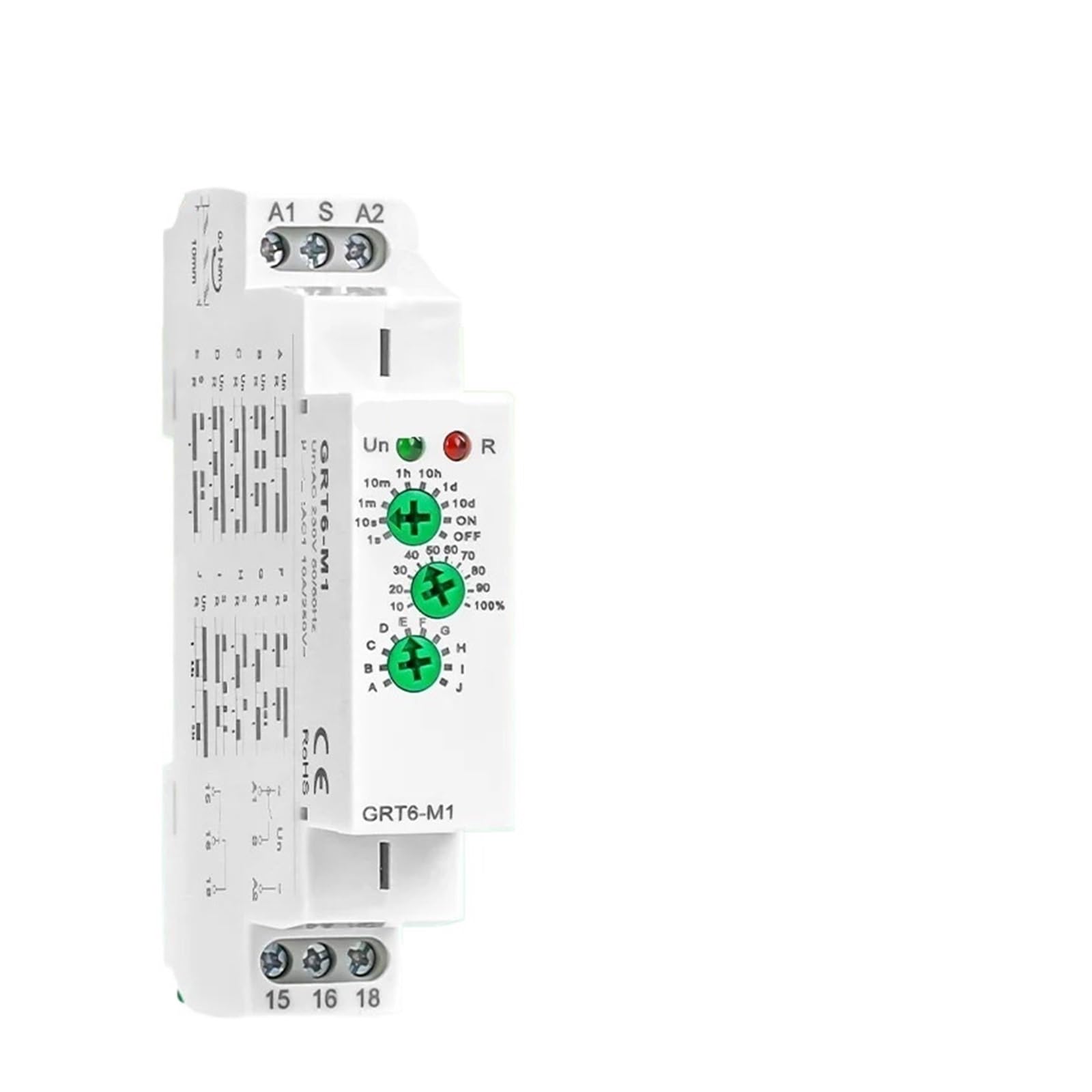 OSHZIKJII 10A Time Relay 0.1s-10 days Time Delay AC/DC24V-240V(ACDC24V-240V)
