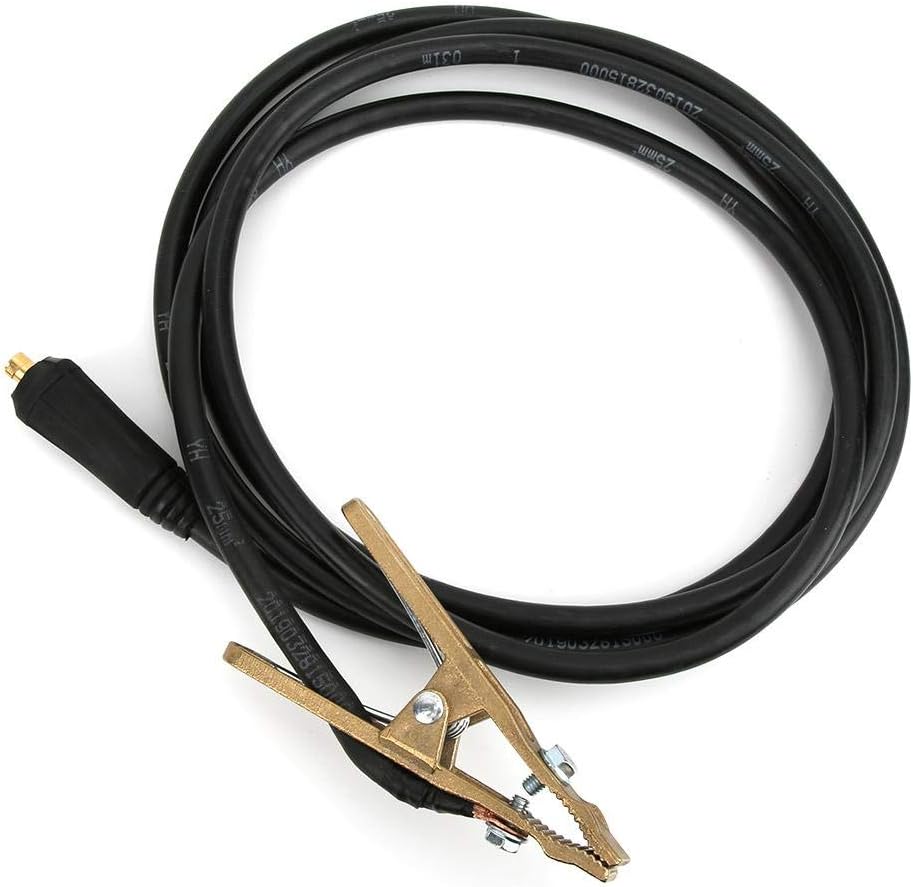 Welding Ground Clamp Assembly - Terminal Lug Connector - MIG Welding Gun,260A TIG Welding Brass Ground Clamp MMA ARC Welder Earth Clamp 3Meter 25mm²