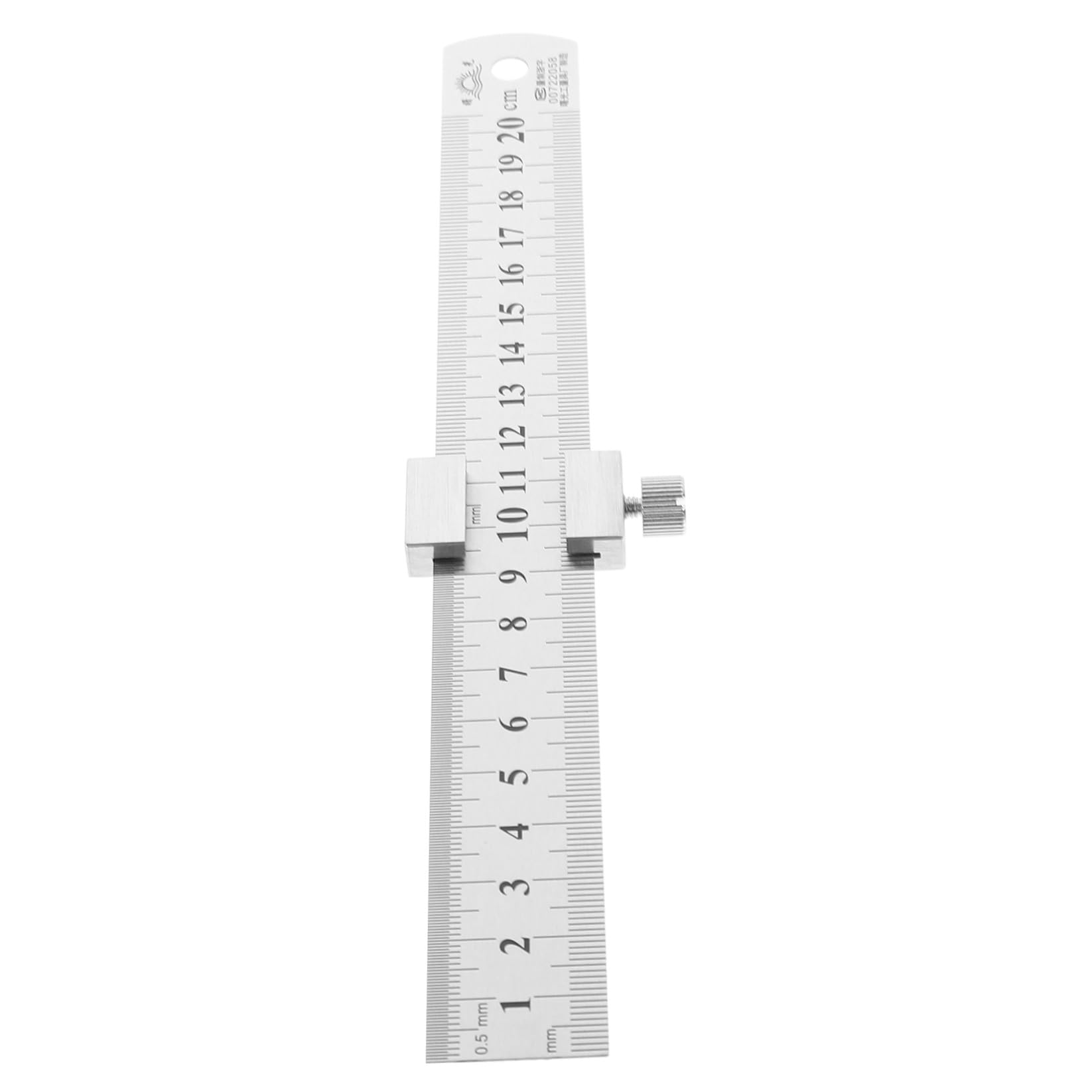 Angoily 4 Set Righello in Acciaio Inossidabile con Blocco Posizionamento Resistente e Antiruggine per Falegnami Architetti e Ingegneri Strumento Misura Compatto e Durevole
