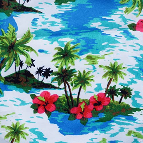 Topbuti 4 Pieces Hawaiian Dog Shirts Pet Summer T Shirts Hawaii Style Cat Breathable Beach Sweatshirts Floral Pineapple Coconut Tree Hawaiian Printed Cool Clothes Puppy Apparel Suit (Large) #TOP4