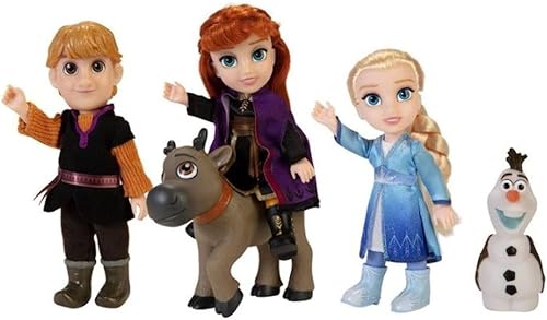 Miniatura 2 de Disney Frozen 2 Set de Regalo de Muñecas Pequeñas - Incluye Elsa, Anna, Kristoff, Olaf y Sven! 6 pulgadas