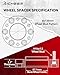 Richeer 1.5 inch 6x135 Hubcentric Wheel Spacers for 2015-2025 F150, 6 Lug 6x135 Forged Wheel Spacer with M14x1.5 Studs and 87.1mm Hub Bore for 2015-2024 Expedition, 2015-2025 Navigator