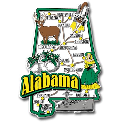 Imán Decorativo Alabama Jumbo 2.9" x 4.1"