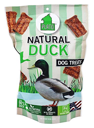 PLATO Smart Dog All Natural Duck Strips Dog Treats