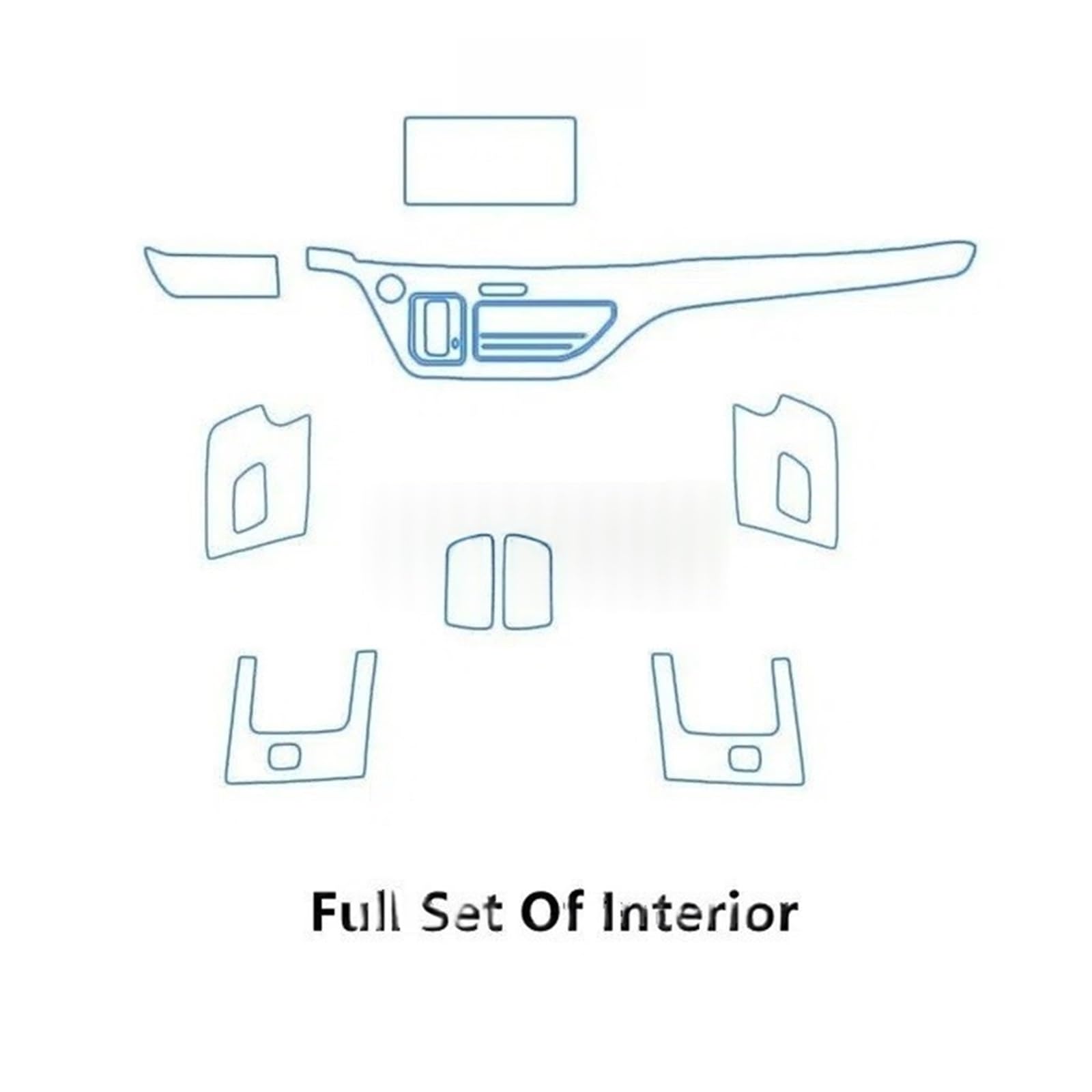 para Ho&nda para Od&yssey 17-21 Consola Central Interior De Coche Película Protectora Transparente TPU Anti-arañazos Accesorios Reparación Reajuste Protector Pantallas