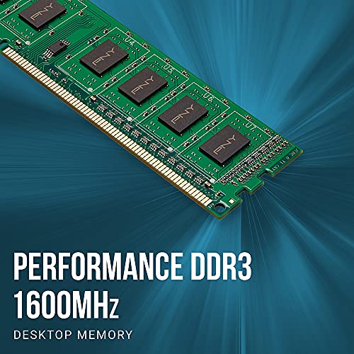 Image of PNY Performance 8GB DDR3 1600MHz (PC3-12800) CL11 1.5V Desktop Memory - MD8GSD31600NHS