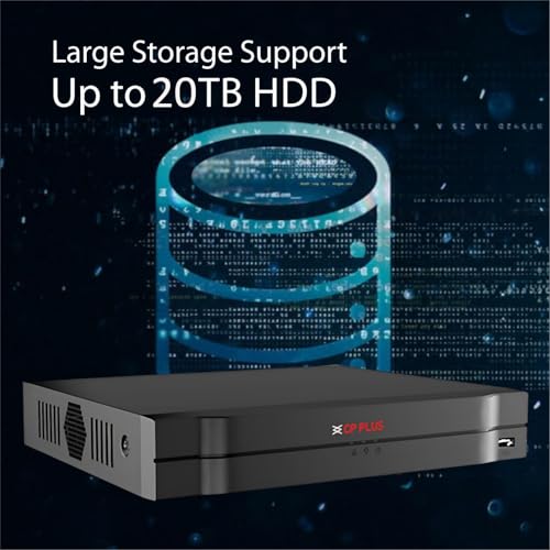 Image of CP Plus 8Ch. 4K Network Video Recorder, Up to 8 Channel IP Camera Input, Instastream, H.265+ Compression, MJPEG Decoding, Support 1 SATA HDD up to 20TB Each, 80Mbps Incoming [CP-UNR-4K2081-V4]