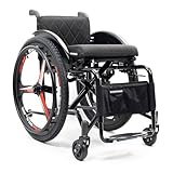 1. struttura in alluminio leggero: costruito con un telaio in alluminio robusto ma leggero, questa sedia a rotelle sportiva garantisce la durata e la facilità d'uso riducendo in modo significativo il peso, rendendolo perfetto per gli atleti e gli utenti quotidiani.