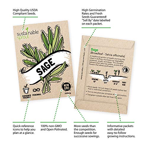 Culinary Herb Seeds Variety 15 Pack—Includes Basil, Cilantro, Parsley,Chives, Thyme, Oregano, Dill, Rosemary,Sage,Arugula,Tarragon,Lavender,Lemon Balm,Marjoram And Rosemary—Non Gmo Seeds For Planting #TOP2