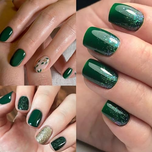 Esmalte en Gel Verde Esmeralda Oscuro 0.51 Fl Oz miniatura 3