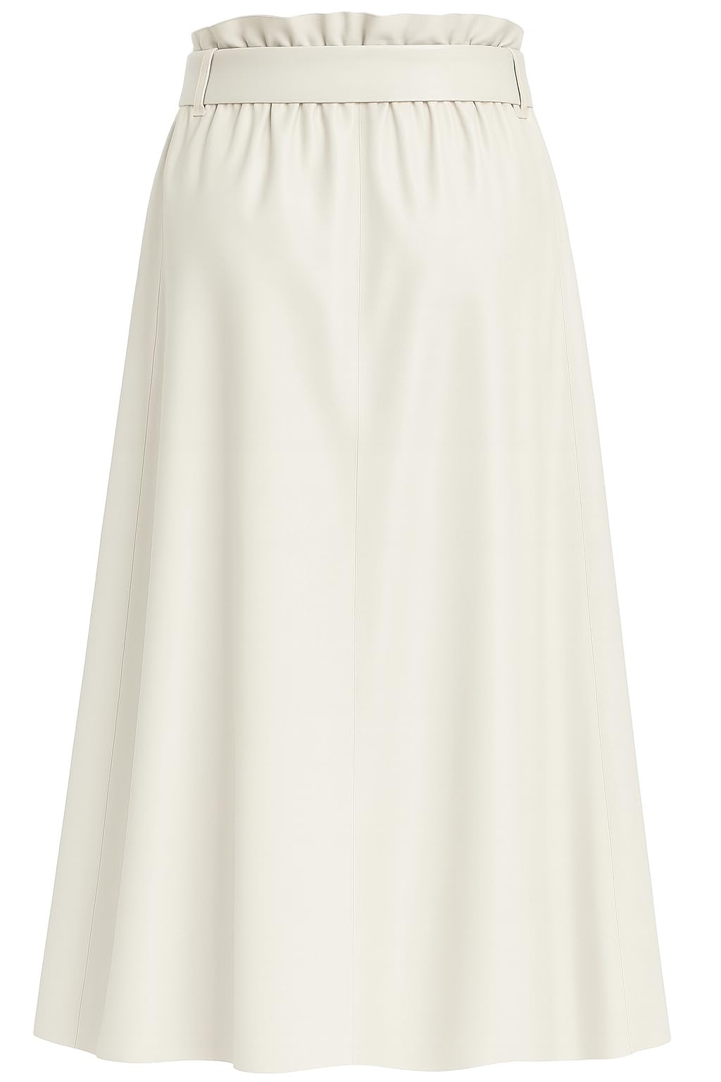 Mississhop Donna A-line Gonna con cintura - ecopelle