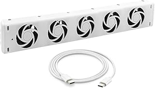 Heizkörper Ventilator Mit 5 Verbesserten Lüfter, Heizkörperventilator Set, Energieeffizient, Automatische Steuerung, Leise Kühlung Für Kamin Und Heizung(Not used alone)