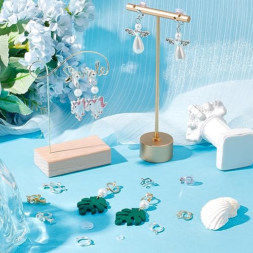 SUNNYCLUE 1 Box 48Pcs Earring Converters Clip on Earring Findings Bulk Silicone Earrings Pads 24Pcs Ear Cushions 24Pcs Hypoallergenic Clip-on Earrings Converter Components for Non-Pierced Ears - Image 4