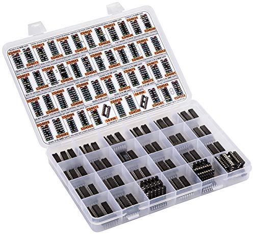 Logic IC Chips Surtido 4000 4500, 46 tipos diferentes, 120 unidades CD4001 CD4011 CD4017 CD4022 CD4027 CD4047 CD4049UBE CD4060 CD4071 CD4081 CD4503 CD4543. CD4553, etc.