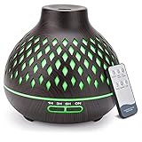 SPLITSKY 500ML Diffusers for Essential Oils Large Room, Cool Mist Aromatherapy Air Scent Diffuser wi