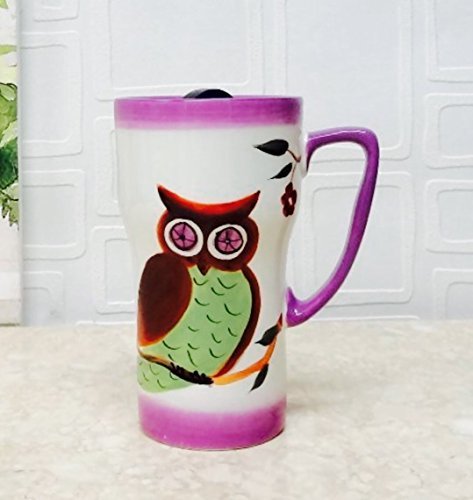 Owl Design Coffee Travel Mug by A.C.K. Trading Co.