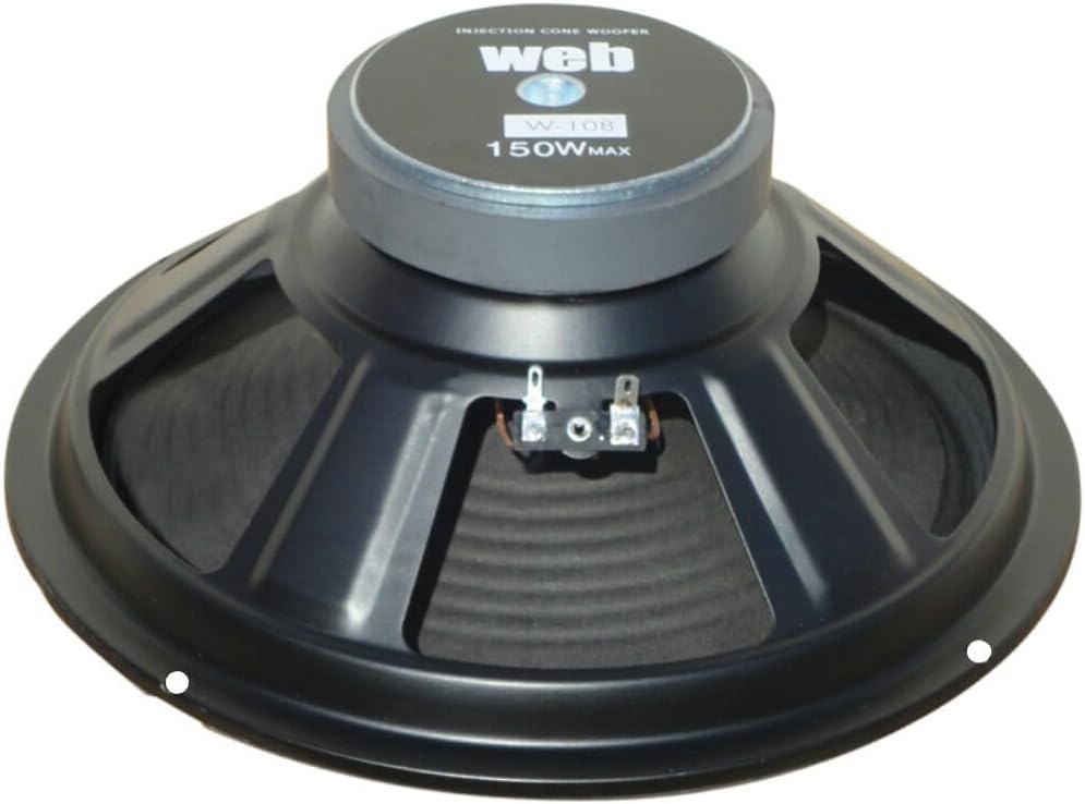 WEB W-108 W108: Casse Altoparlante Nero Minimalista, 2.0 Canali, 8 Ohm, 1.5E+2W, Compatibile con Smartphone e Computer Portatile