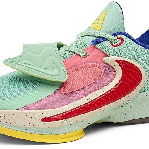 Nike Kids' Freak 4 SE Running Shoes, Enamel Green/University Red, 123