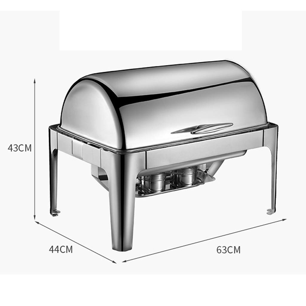 Ensembles de réchauds en Acier Inoxydable, Ensemble de réchauds 9L, Buffet de Chauffe-Plats, Ensemble Professionnel de Chauffe-Plats pour la Restauration, Le Buffet et la fête