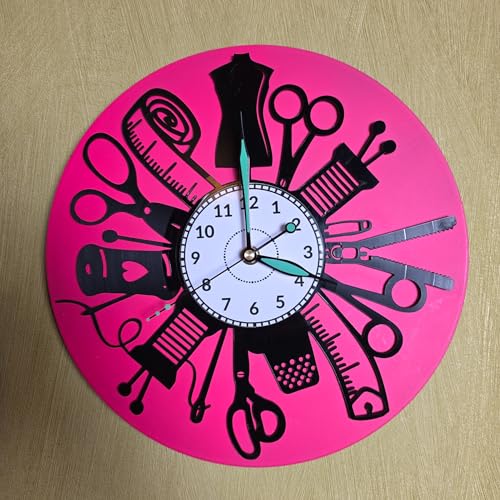 Horloge murale machine à coudre : cadeau d'anniversaire vinyle