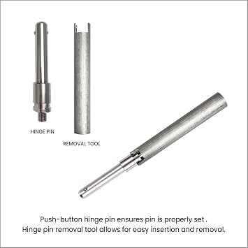 MURPHY DOOR Hidden Hinge Hardware - Easy DIY Hidden Door System, Heavy Duty Swinging Door Hinge for Secret Door or Hidden Door Bookcase, Up to 300 lbs